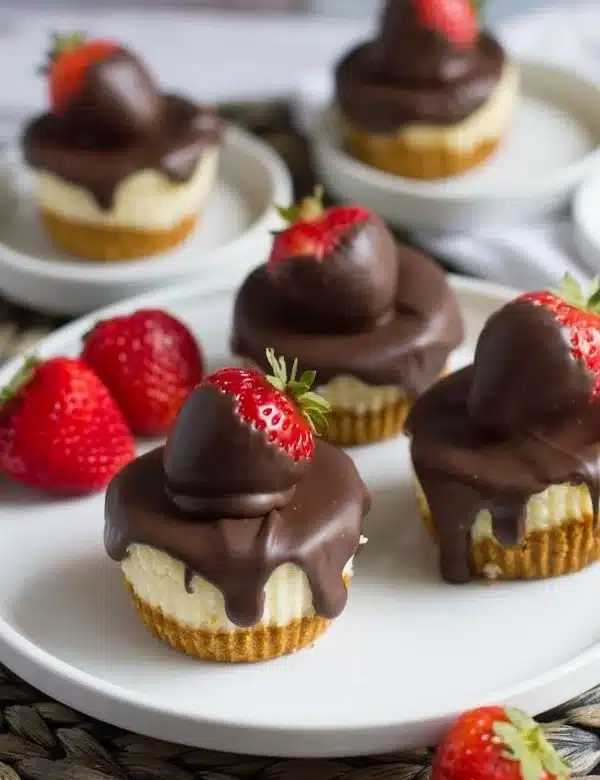 Chocolate Covered Strawberry Cheesecake