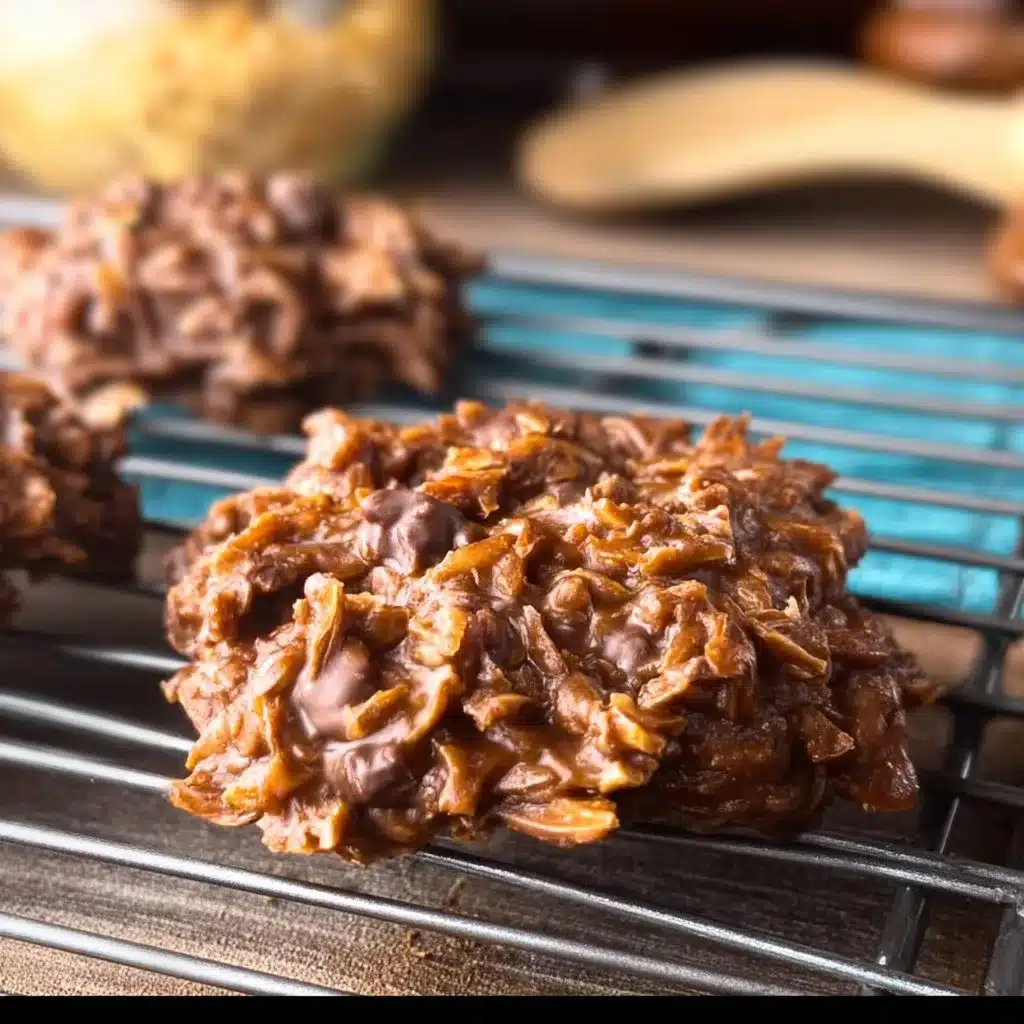 Chocolate & Peanut Butter Keto No Bake Cookies