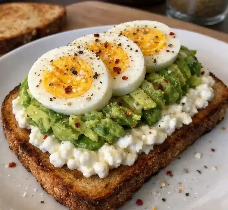 Cottage Cheese Avocado Toast