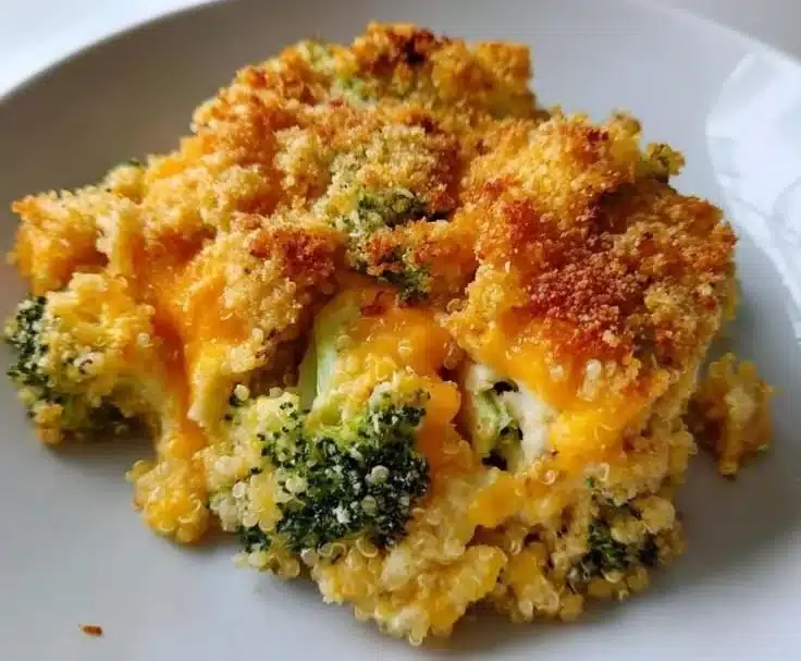 Creamy Broccoli and Quinoa Bake