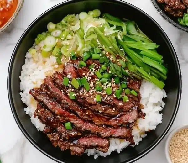 Crispy Beef Rice Bowl