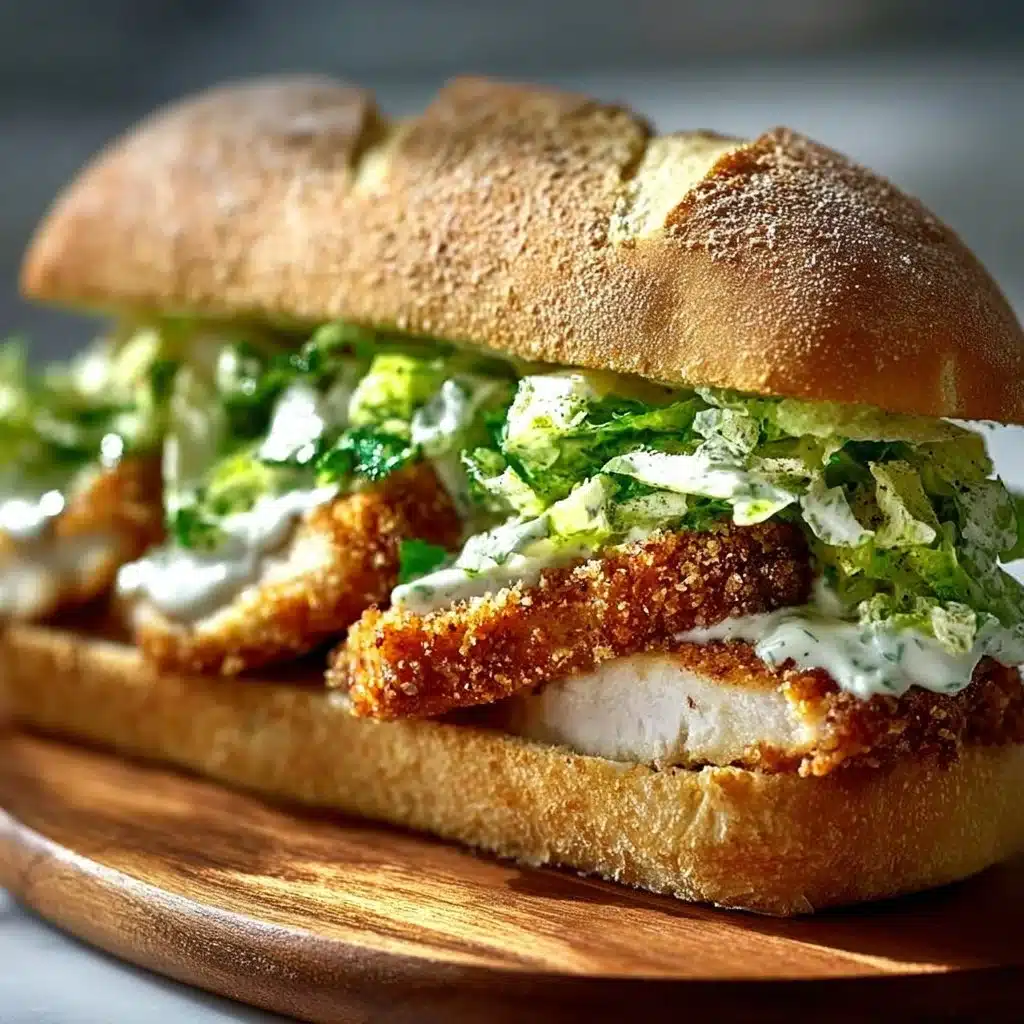 Crispy Chicken Caesar Sandwich