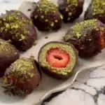 Delicious chocolate-covered strawberries from Dubai, perfect for any occasion.