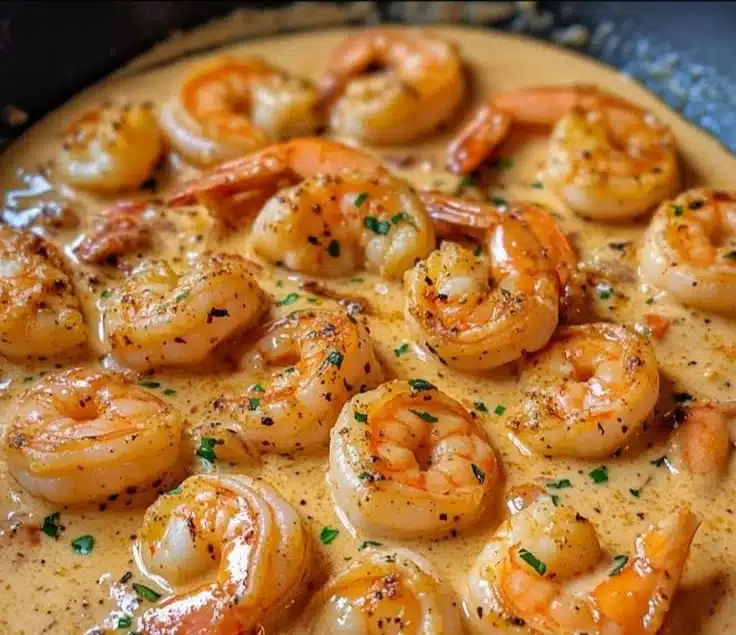 Easy Creamy Garlic Shrimp