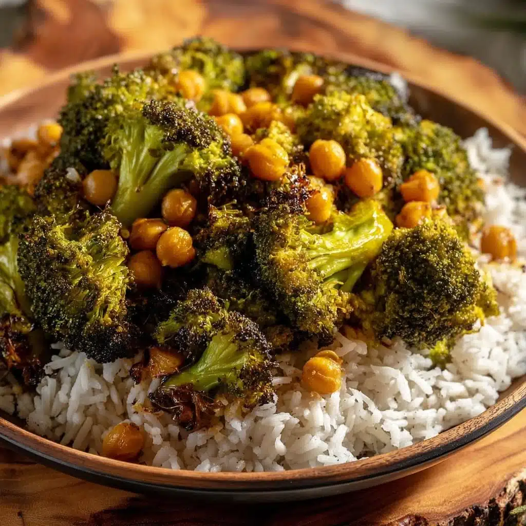 Garlic Broccoli Chickpea Stir Fry