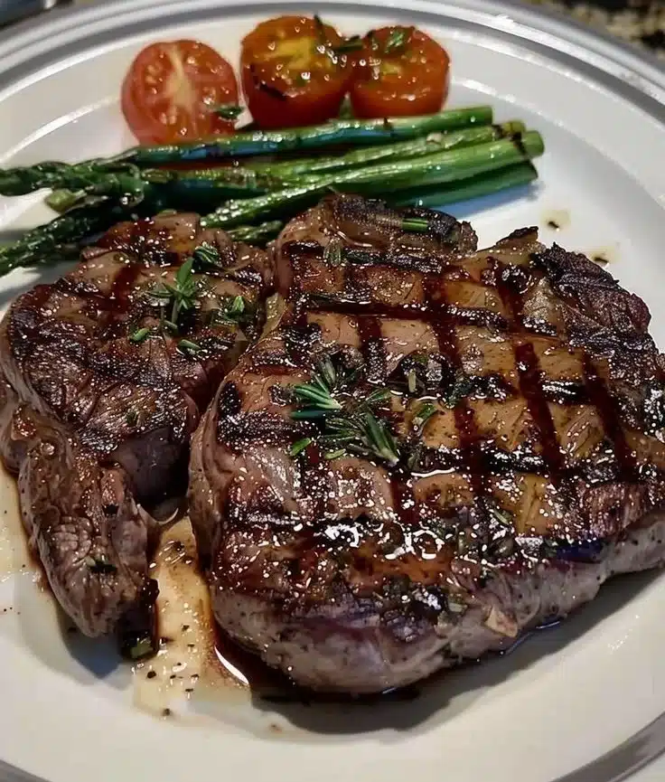 Garlic Butter Herb Grilled Ribeye Steak