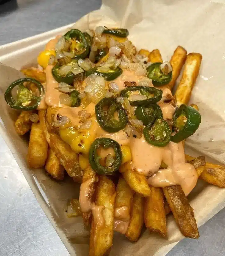 Grilled Jalapeños with Animal Fries