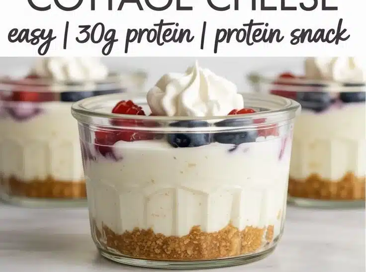 Healthy Protein Cheesecake Jars