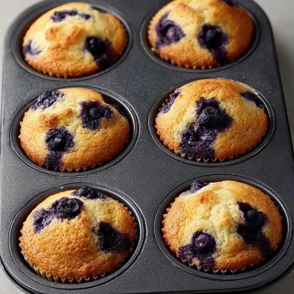 Hearty blueberry protein muffins baked to perfection, rich in flavor and nutrients.
