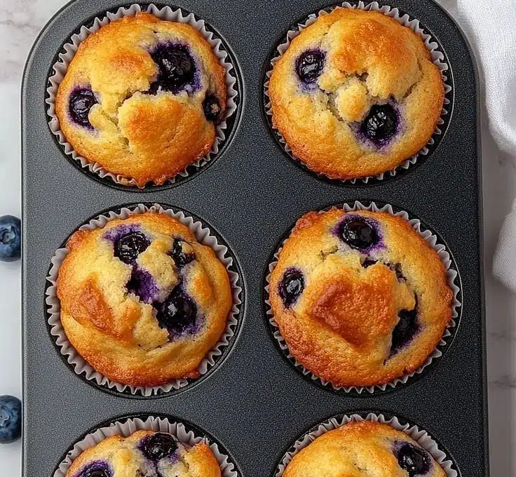 Hearty Blueberry Protein Muffins