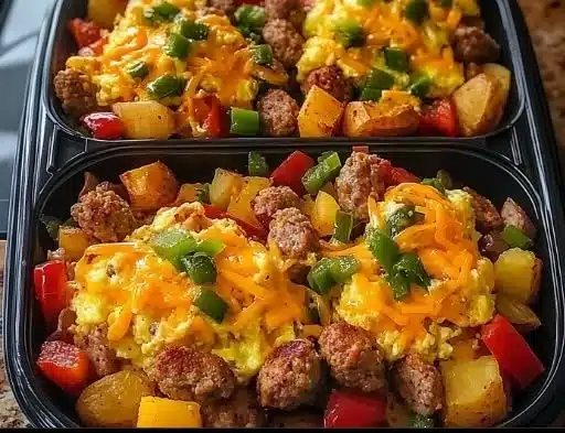 High Protein Freezer Friendly Breakfast Bowls