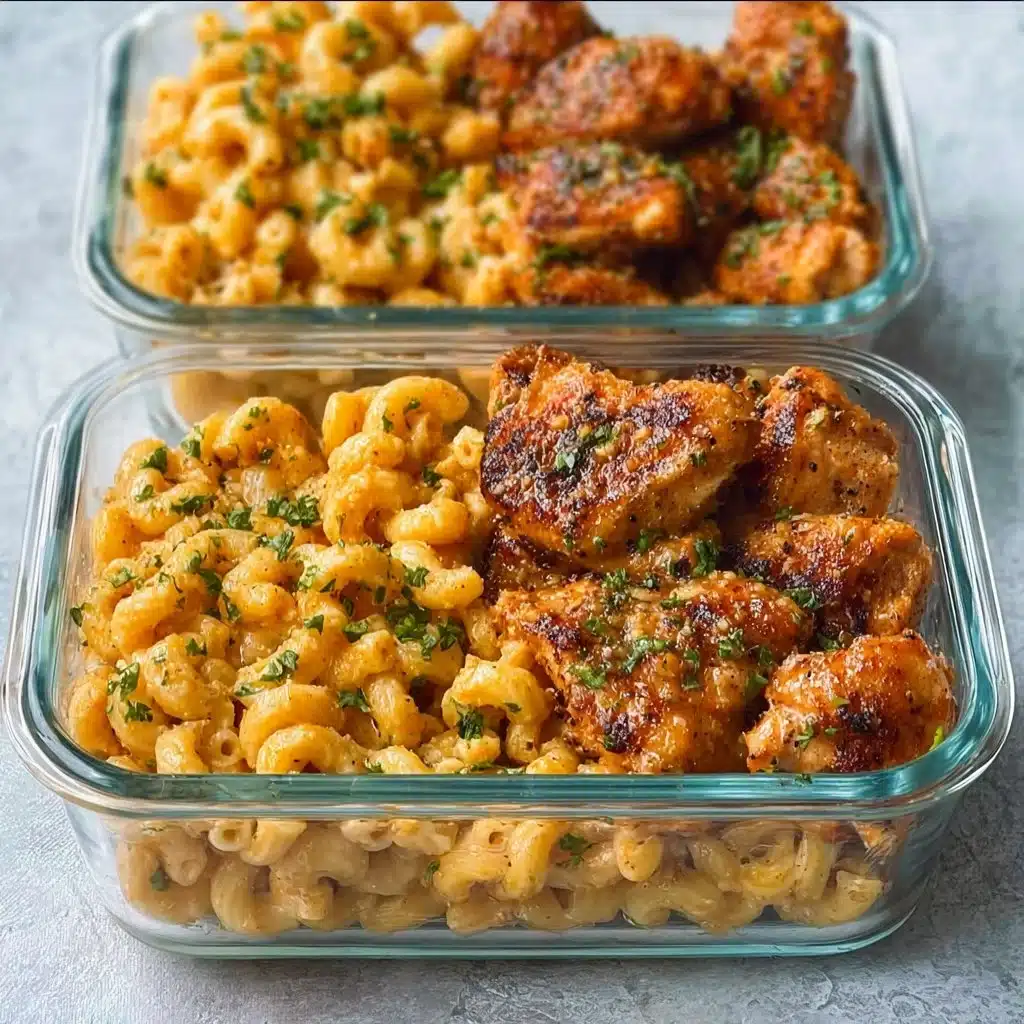 High-Protein Honey Garlic Butter Chicken with Mac & Cheese