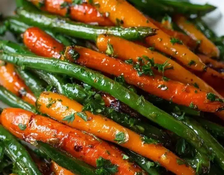 Honey Glazed Carrots & Green Beans
