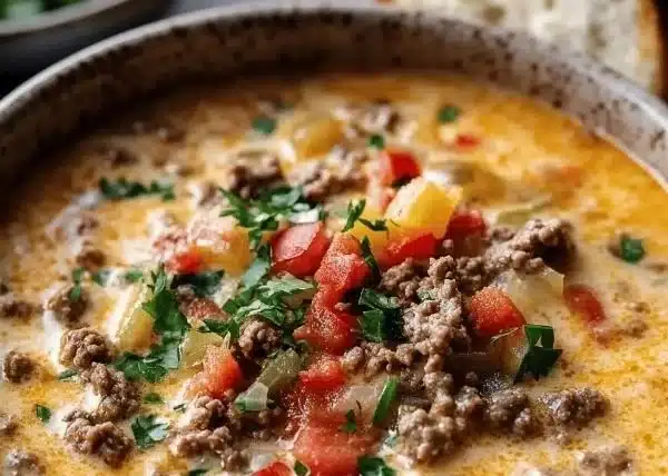 Keto Cheeseburger Soup