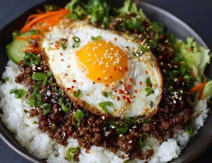 Korean Ground Beef Bowl