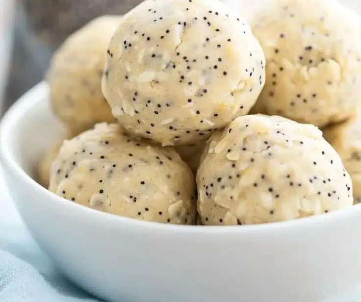 Lemon Poppyseed Protein Balls