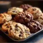 Delicious Levain Bakery style gooey cookies fresh out of the oven.