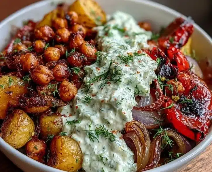Mediterranean Roasted Vegetable Bowl