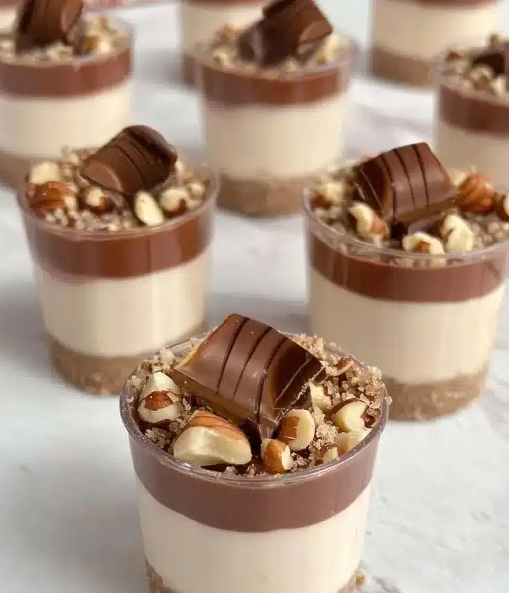 Mini Kinder Bueno Cheesecakes
