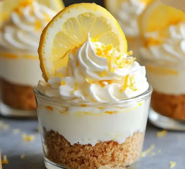 No-Bake Lemon Cheesecake Cups
