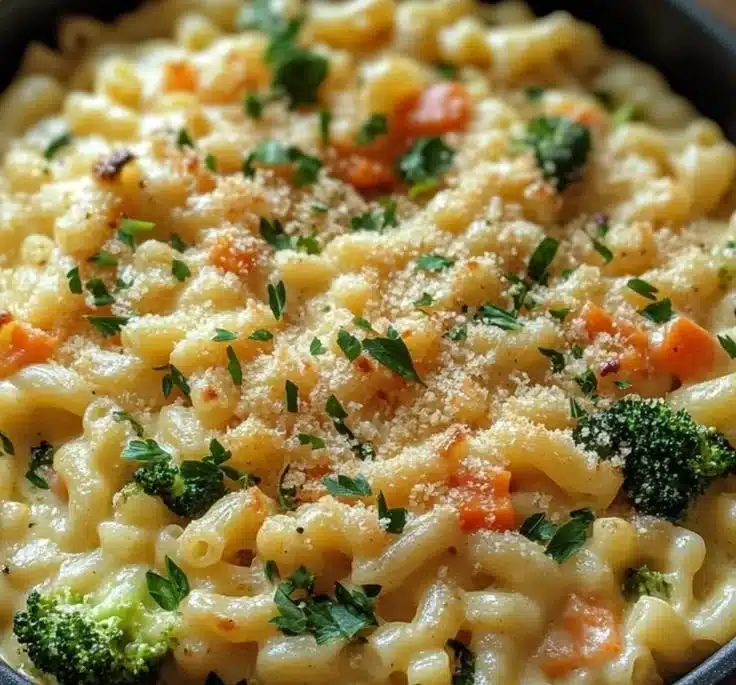 One Pot Veggie Mac and Cheese