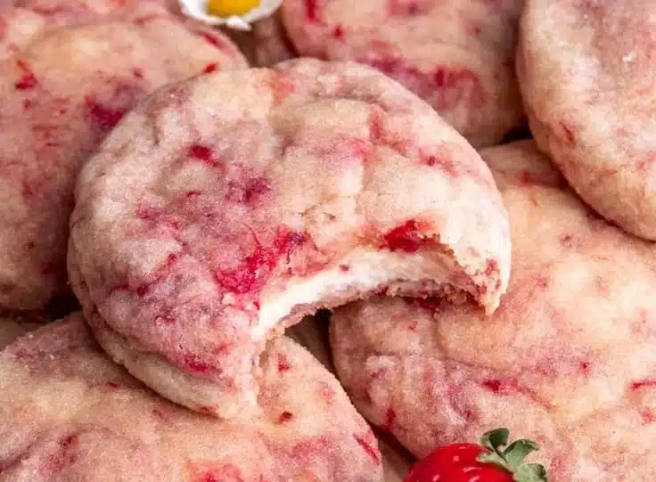 Strawberry Cheesecake Cookies