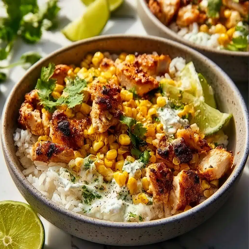 Street Corn Chicken Rice Bowl