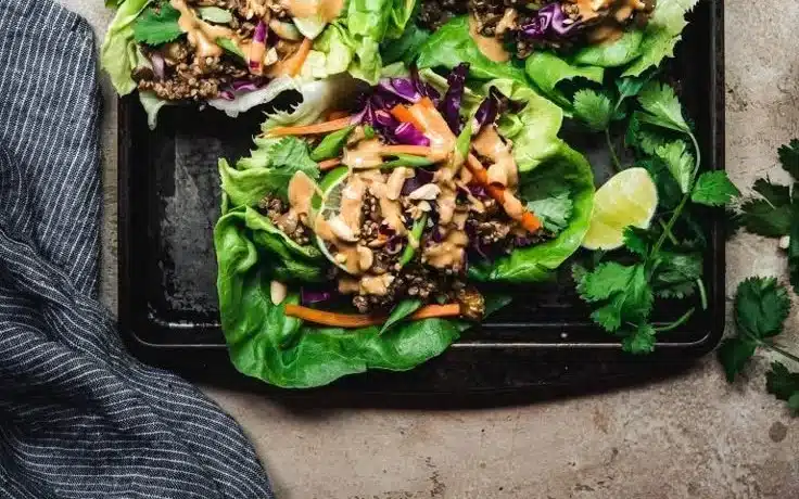 Vegan Asian Lettuce Wraps