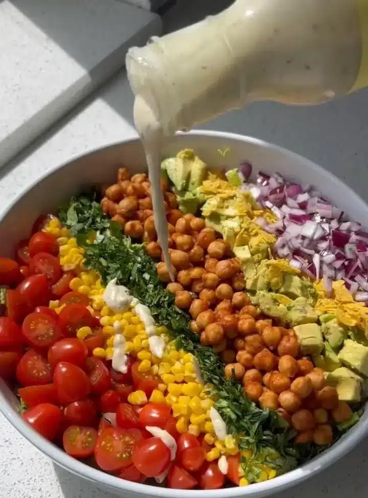 Vegan BBQ Chickpea Salad