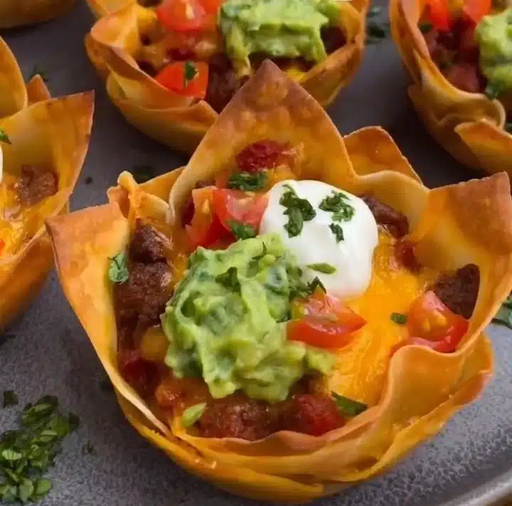 Baked Taco Cups