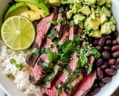 Cilantro Lime Steak Bowls