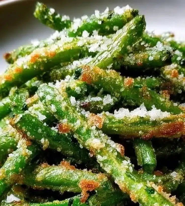 Crispy Garlic Parmesan Green Beans