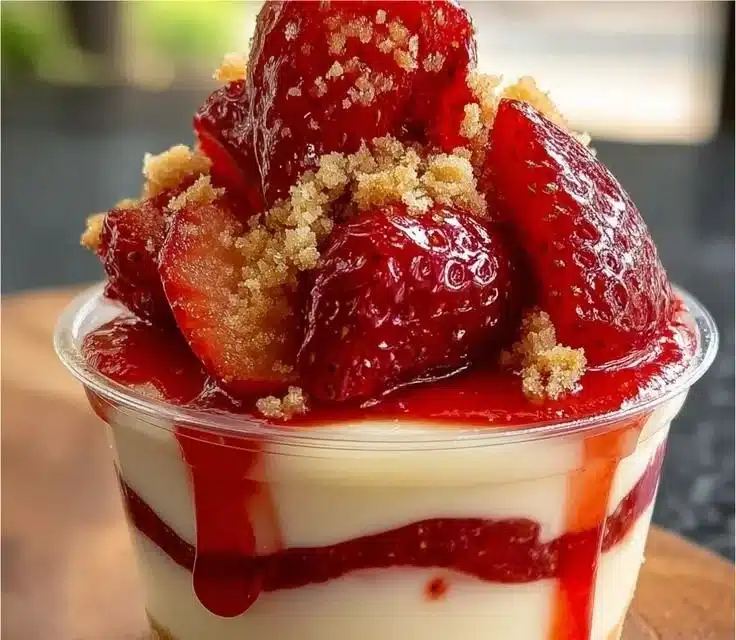 Easy Strawberry Cheesecake Cups – Delicious No-Bake Recipe