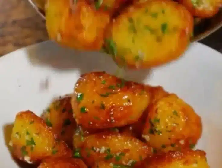 Garlic & herb roasted potatoes