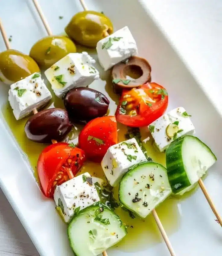 Greek Salad Skewers