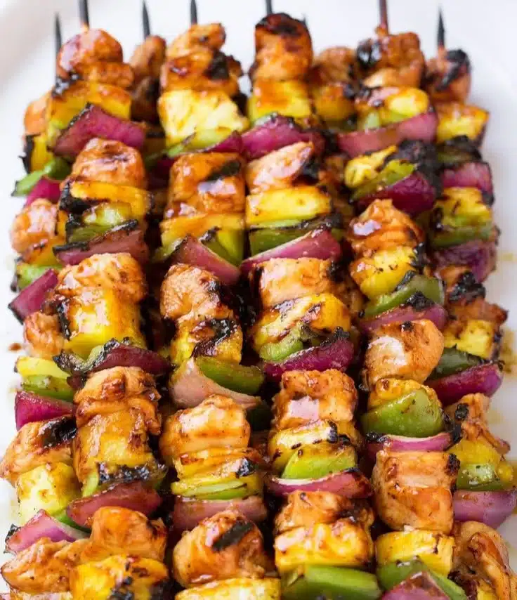 Hawaiian Chicken Kebabs