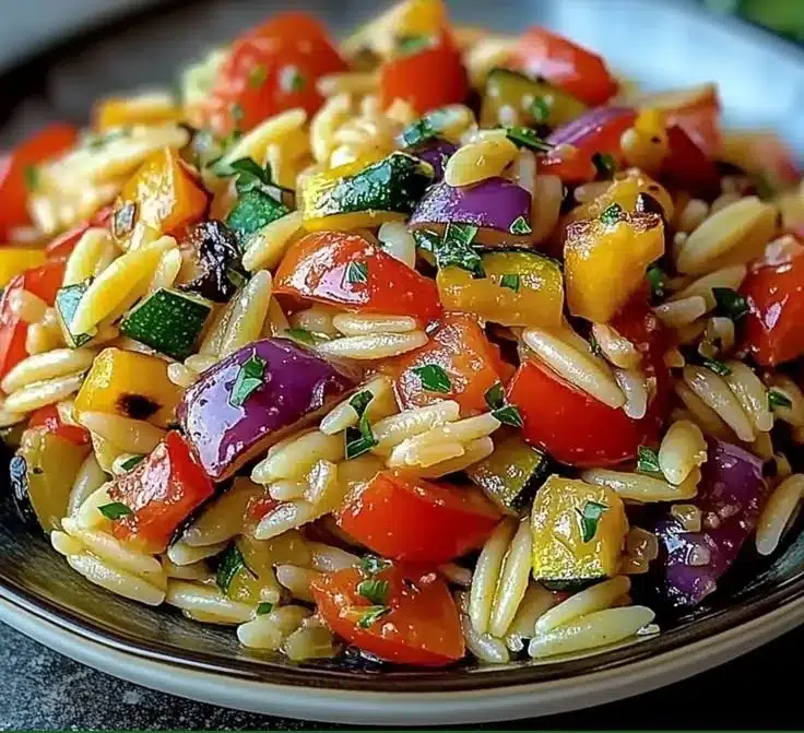 Irresistibly Tasty Roasted Vegetable Orzo You'll Crave Daily