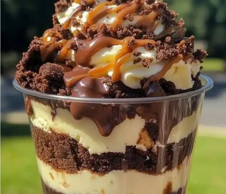 Loaded Brownie Cheesecake Cup