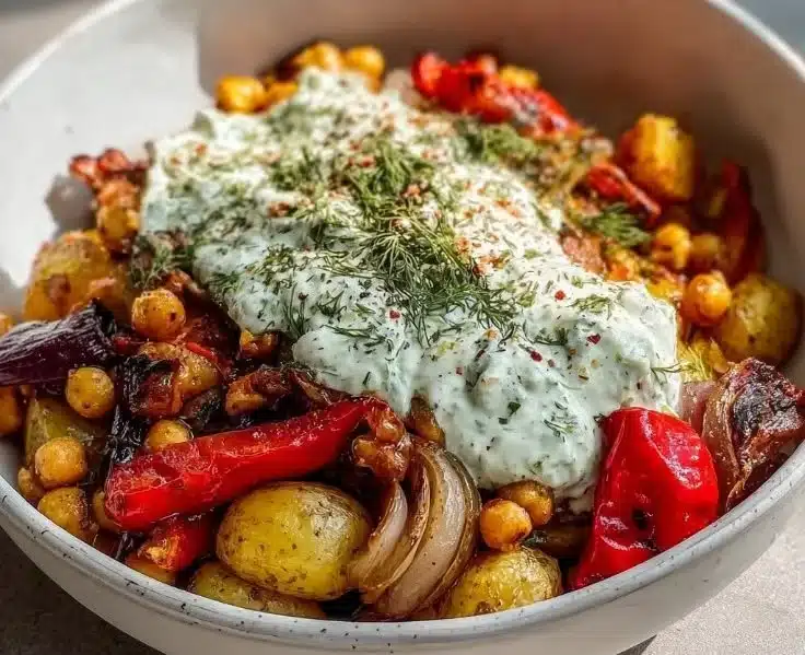 Mediterranean Roasted Vegetable Bowl