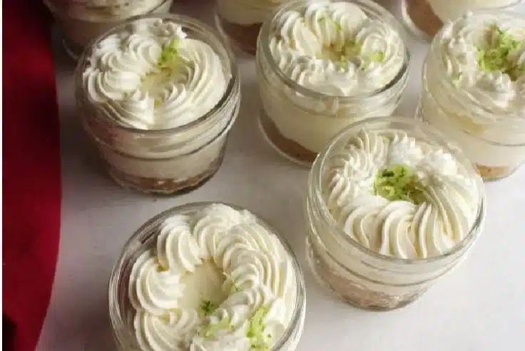 No Bake Key Lime Cheesecake Jars