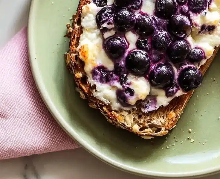 Sweet Air Fryer Cottage Cheese Toast