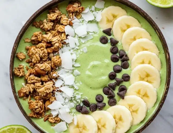 Tropical Lime Coconut Smoothie Bowl