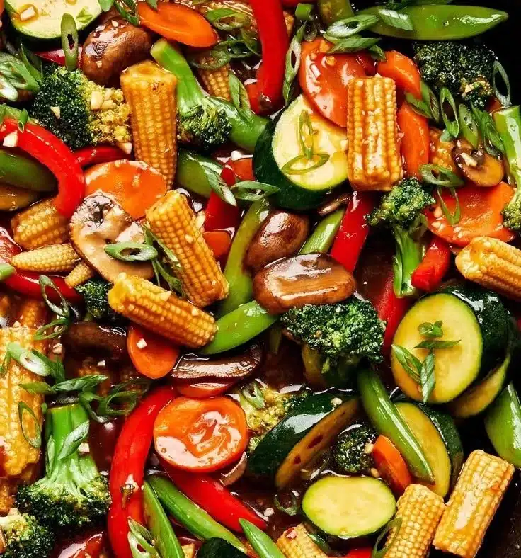 We love this easy veggie stir fry for its delicious homemade sauce and super customizable ingredients.
